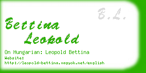 bettina leopold business card